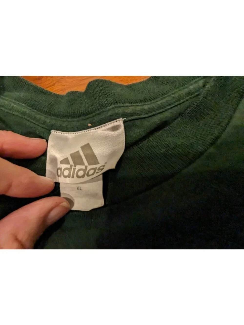 Vintage Adidas Notre Dame Fighting Irish Tostitos Fiesta Bowl Green LS Shirt  XL